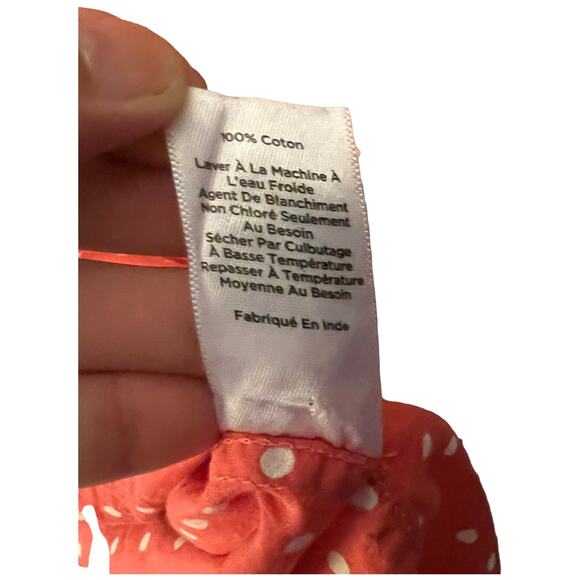 Talbots 1X Pink Polka Dot Button-Down Shirt - Excellent Condition - Picture 6 of 10